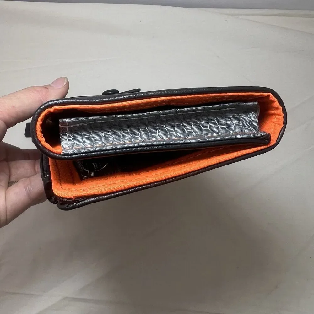 New Harley-Davidson Leather Travel Tech Tri-fold Organizer Mens Wallet